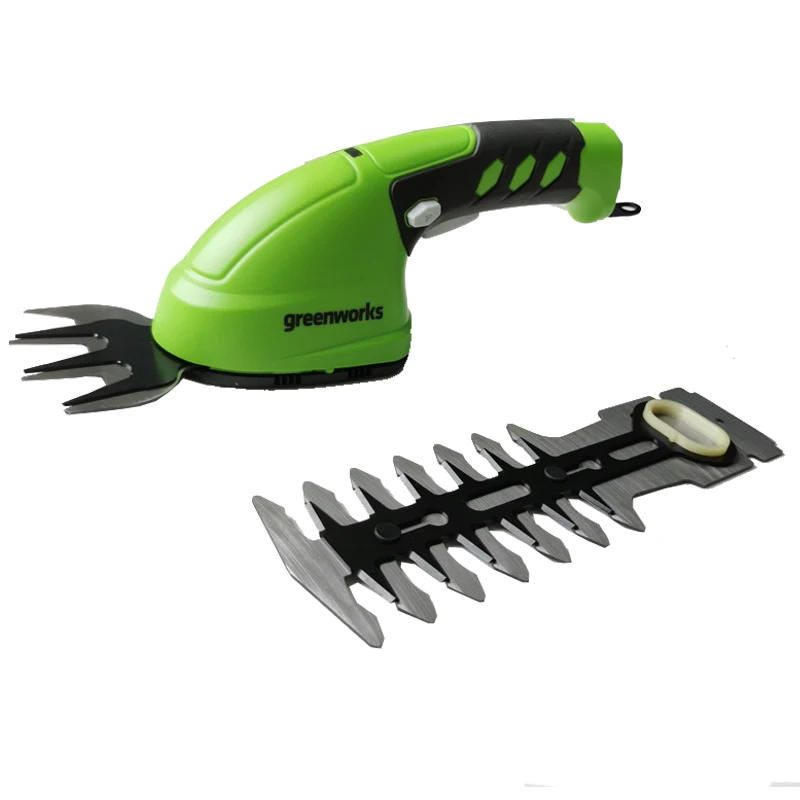 

Greenworks Electric Mini Trimmer Cordless Hedge and Grass Trimmer 7.2V Lithium Battery 2 in 1 Shrub Grass Trimmer Garden Tools