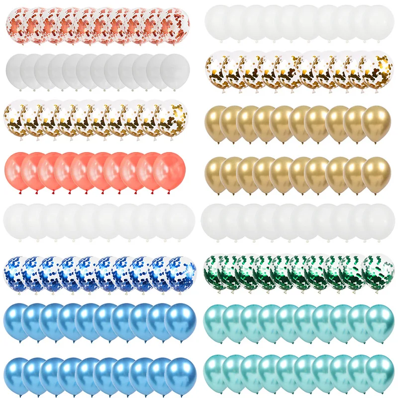 Для выведения токсинов 40 шт 10 дюймов латексные шары Цветной конфетти на день