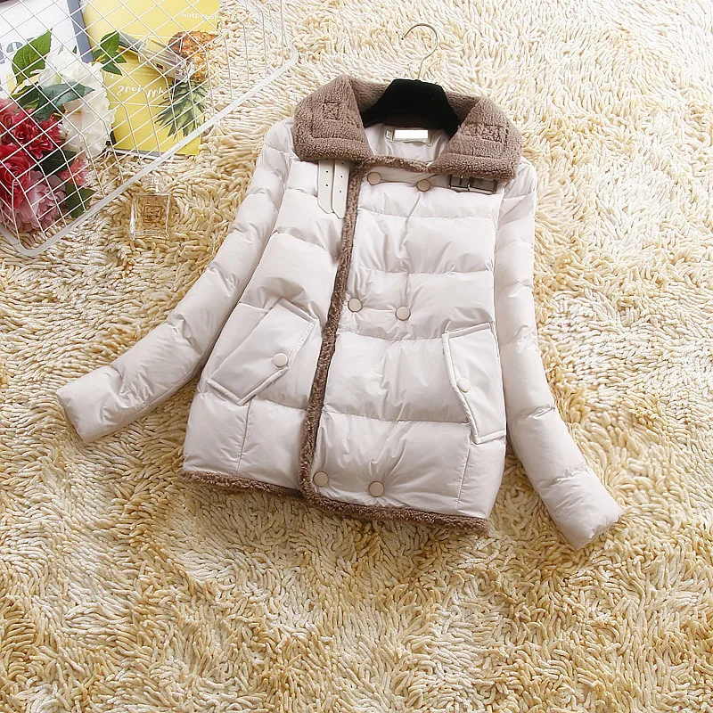 Зимняя женская куртка 2020 парка пуховое хлопковое пальто пуховая Корейская