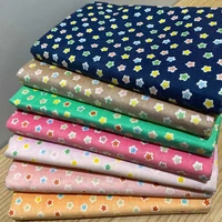 100 cotton printed fabric by the yard colored stars pattern sewing supplies material clothes dress making diy crafts 45145cm
