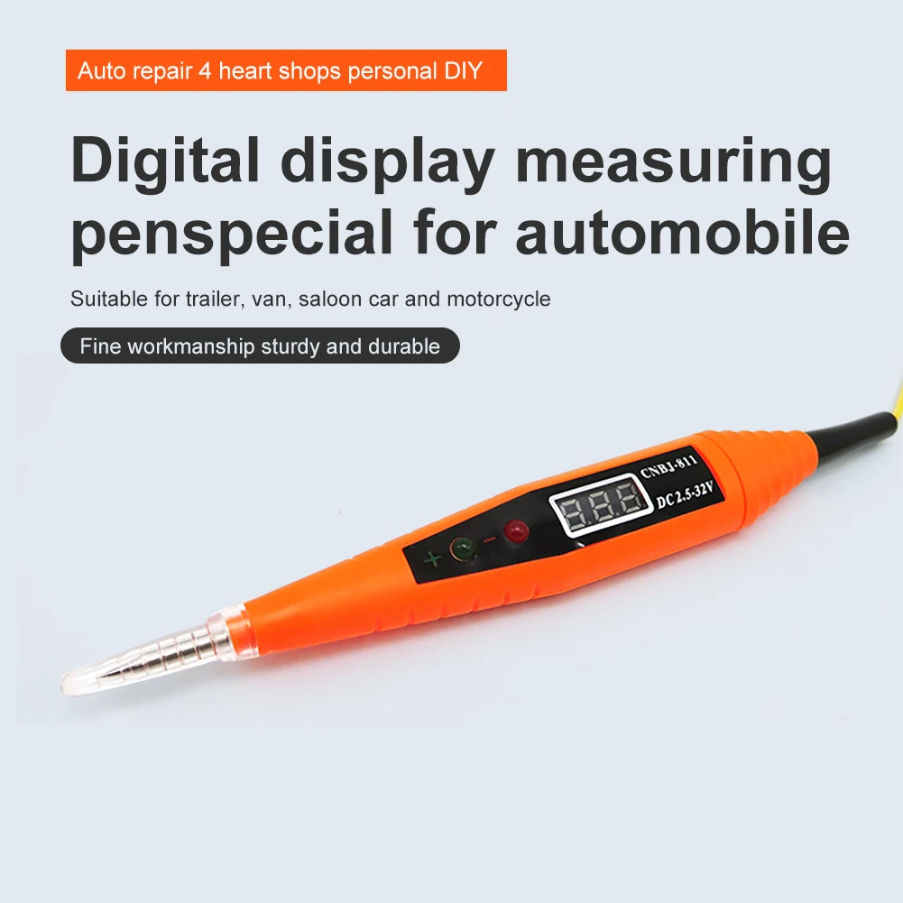 

2.5-32V Voltage Test Pen Power Probe Pencil Electrical Diagnostic Tool Detector LED Screen Car Digital Circuit Tester Sell TOOL