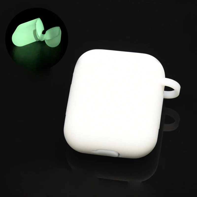 Luminous Case For Apple Airpods Protective Cover Silicone Bluetooth Earphone Charge Box Cases Skin Accessories | Электроника