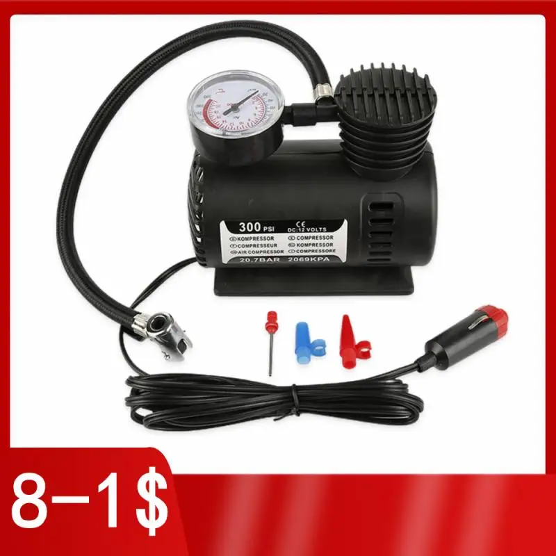 

Автомобильный мини-насос, 12 В, 300 фунтов на квадратный дюйм