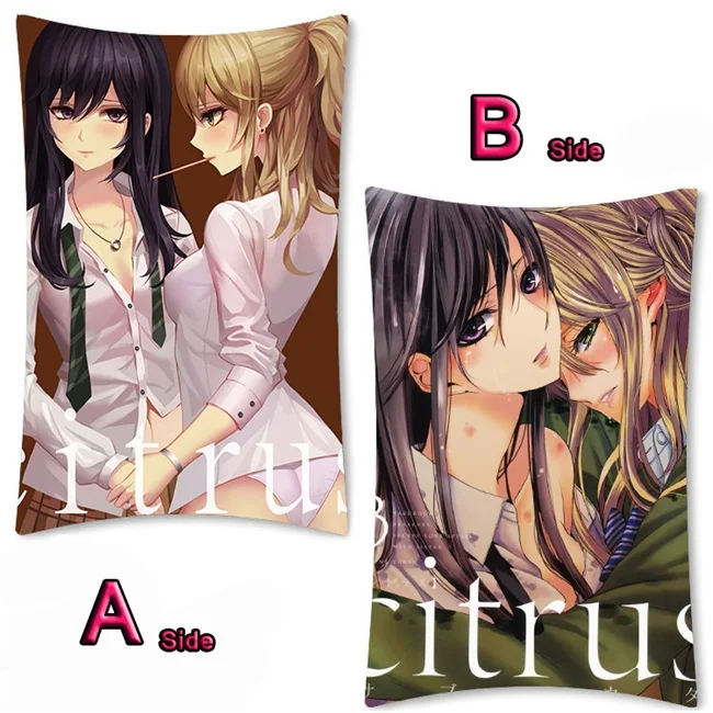 03 Аниме цитрусовые Aihara Yuzu Aihara Mei милый Dakimakura длинная подушка для объятий чехол кровать подушка Pilow крышка 2WAY 35x55 см - Цвет: 03