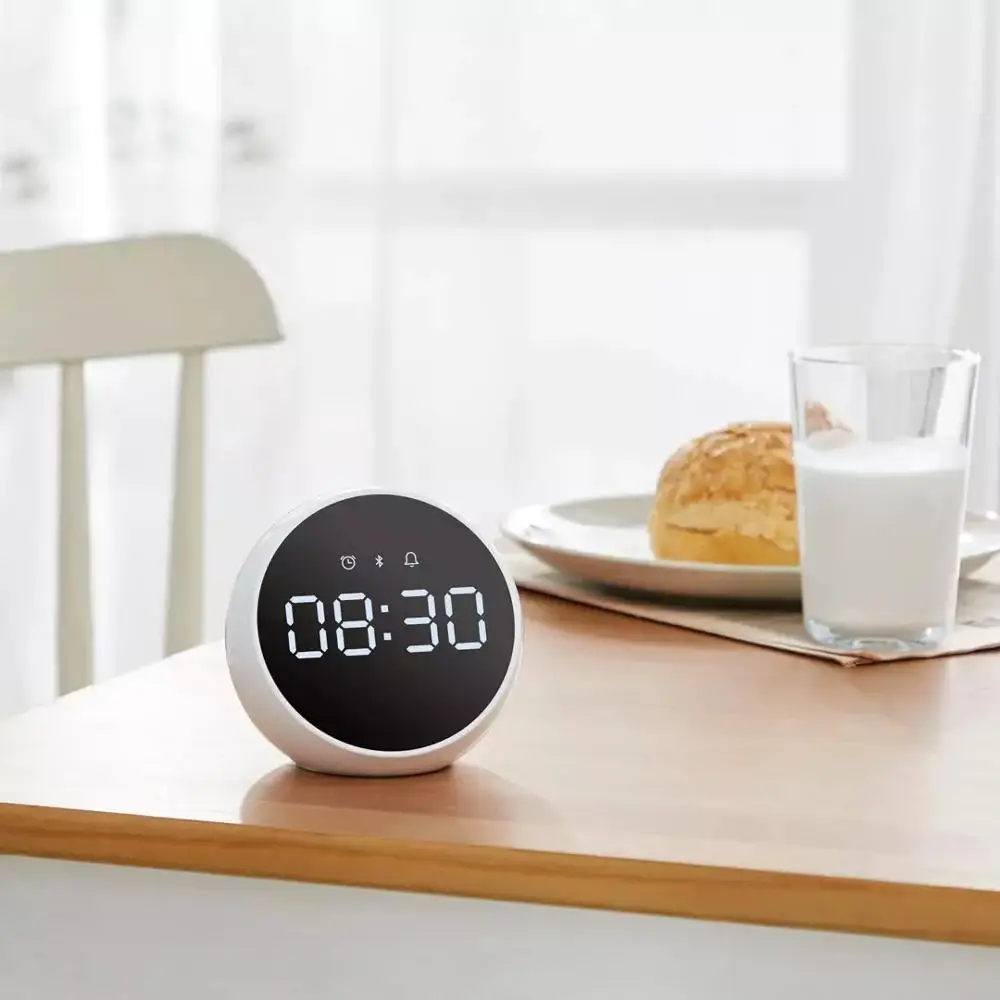 

For Xiaomi ZMI HD Bluetooth 5.0 Radio Smart Alarm Clock Speaker Audio Alarm Voice LED Alarm Clock