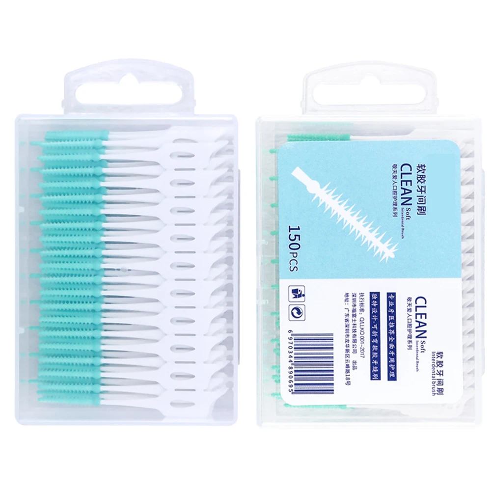 150 шт. силиконовые щётки для чистки зубов|Межзубная щетка| |