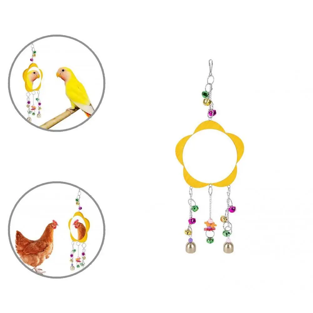 

Экологичные подвесные деревянные качели, зеркальные игрушки, игрушки для домашней птицы, развлечения, защита от падения