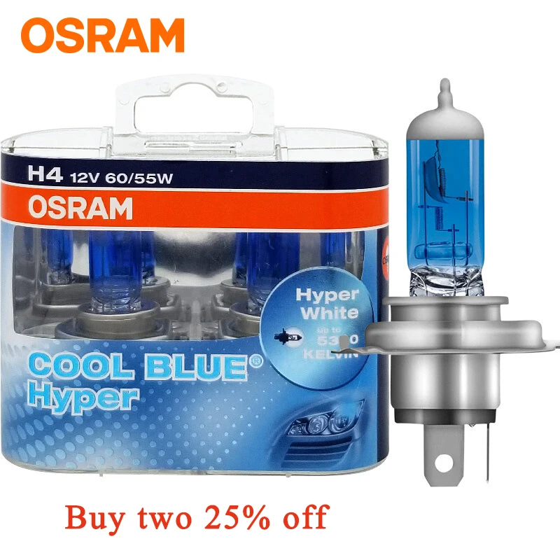 Автомобильная Лампа Osram H1 H7 H4 галогенная лампа автомобильная фара для Volkswagen Lavish