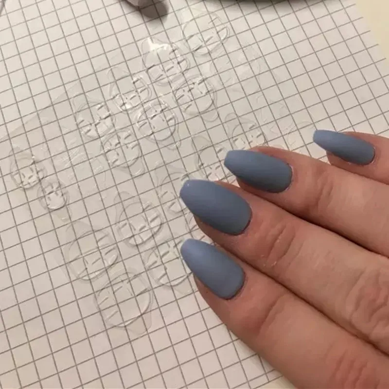 10 шт/20 шт DIY накладки для ногтей прозрачные двухсторонние самоклеющиеся наклейки