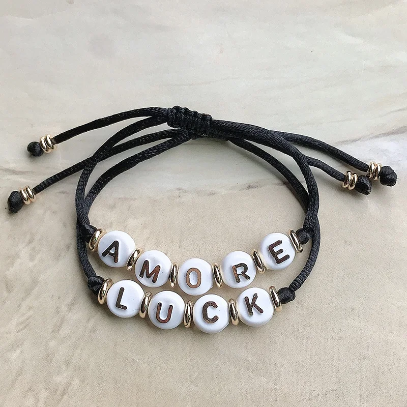 Браслет NeeFu WoFu с надписью сделай сам браслет из нержавеющей стали в стиле бохо