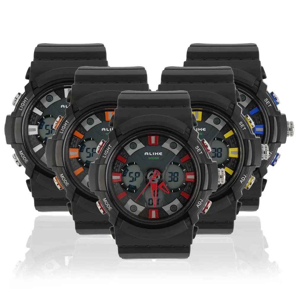 Аналог AK14108 мужские цифровые водонепроницаемые Секундомер спортивные наручные