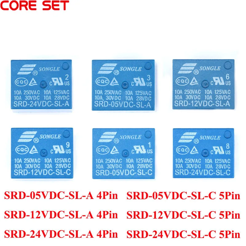 

Реле питания Your Cee SRD-05VDC-SL-C SRD-12VDC-SL-A SRD-24VDC-SL-C 5шт