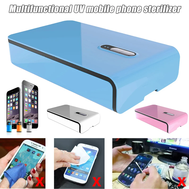 

New Multifunctional UV Light Phone Cleaner with USB Charging for Phones Jewelry Watch Cleaning DOM668