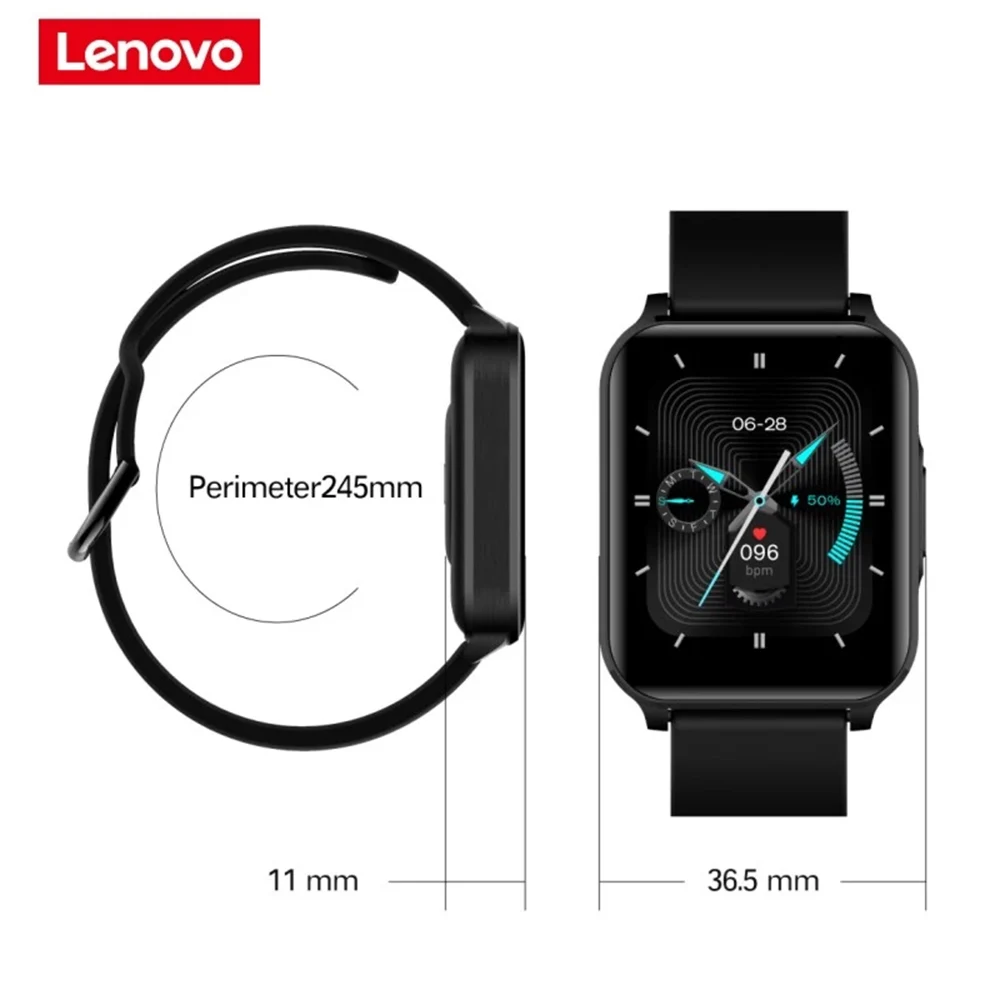 

Lenovo S2 Pro Smart Watch IP67 Waterproof Wristband HD Screen Fitness Heart Rate Sleep Monitor Global Version Tracker Bracelet