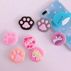 Силиконовая подставка для смартфонов, поворотный держатель для телефона в виде авокадо, мультяшный цветок, складная карманная настольная подставка