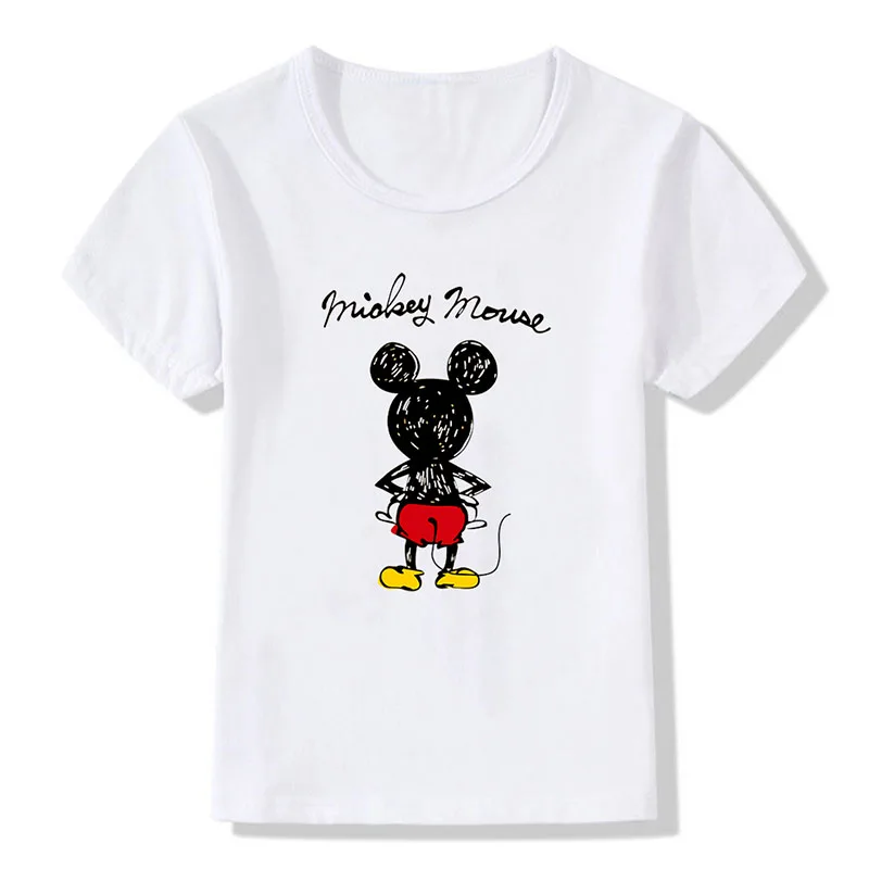 

Disney Kids T-Shirt Micky Mouseminnie Mouse Donald Duck Print Tshirt Cartoon Casual Kids Clothing New Summer Clothes Tops Tees