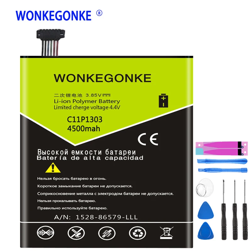 Аккумулятор WONKEGONKE C11P1303 для Asus Google Nexus 7 ii 2 2nd Gen 2013 Версия ME571 ME57K ME57KL K009 K008 батареи
