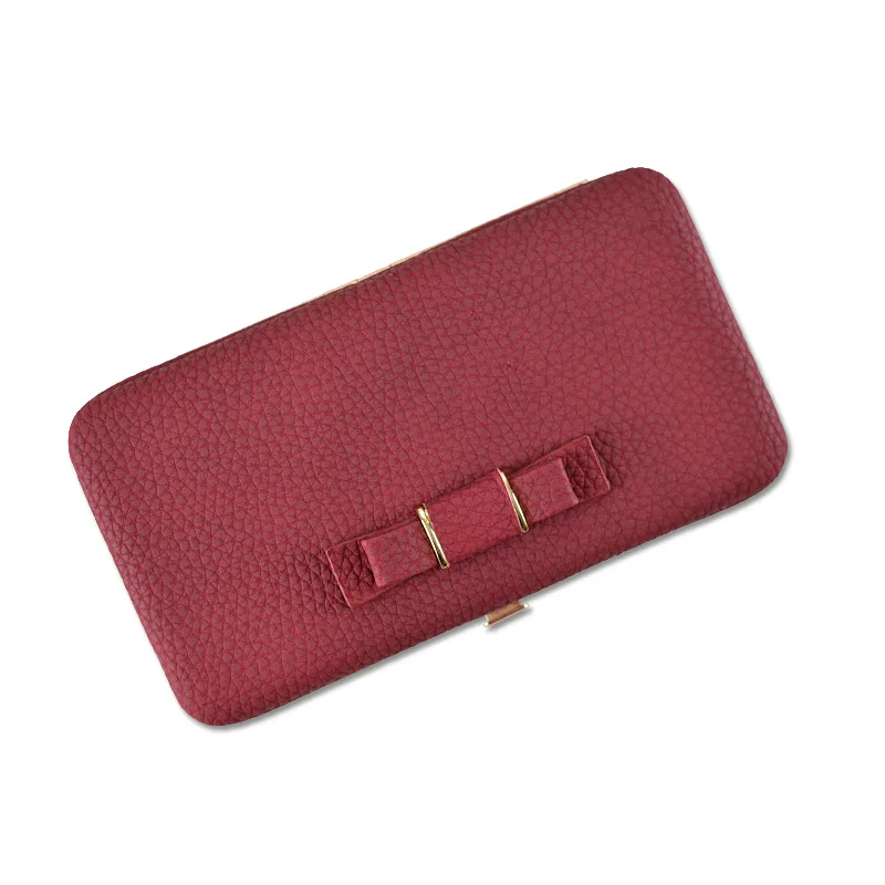 

New Ladies Wallet Long Style for Women Meal Box Bow Korean Version of the Mobile Phone Bag Mass Wallet