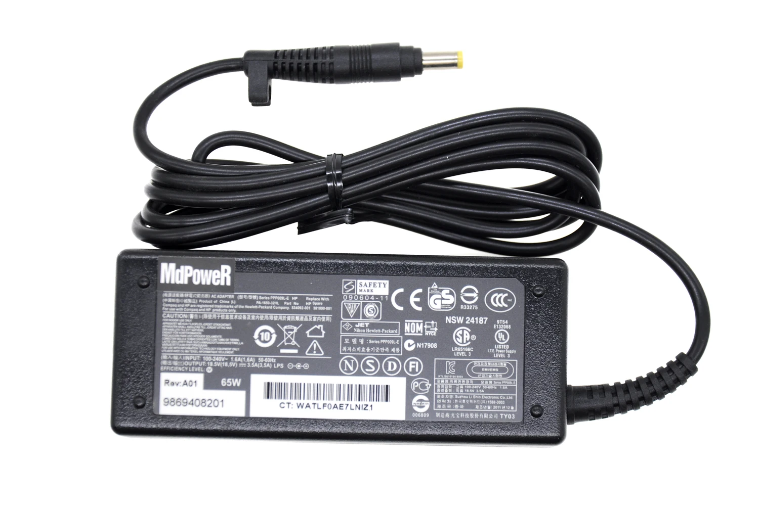 Оригинальный адаптер переменного тока 18 5 в А зарядное устройство для ноутбука HP