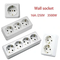 wall crystal glass panel power socket plug grounded 16a eu standard electrical outlet multi way wall power socket strip