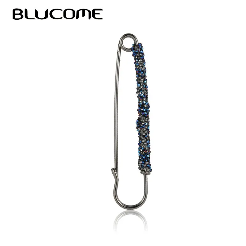 Женская брошка с кристаллом Blucome простая сделай сам Стразы ручная работа модные и