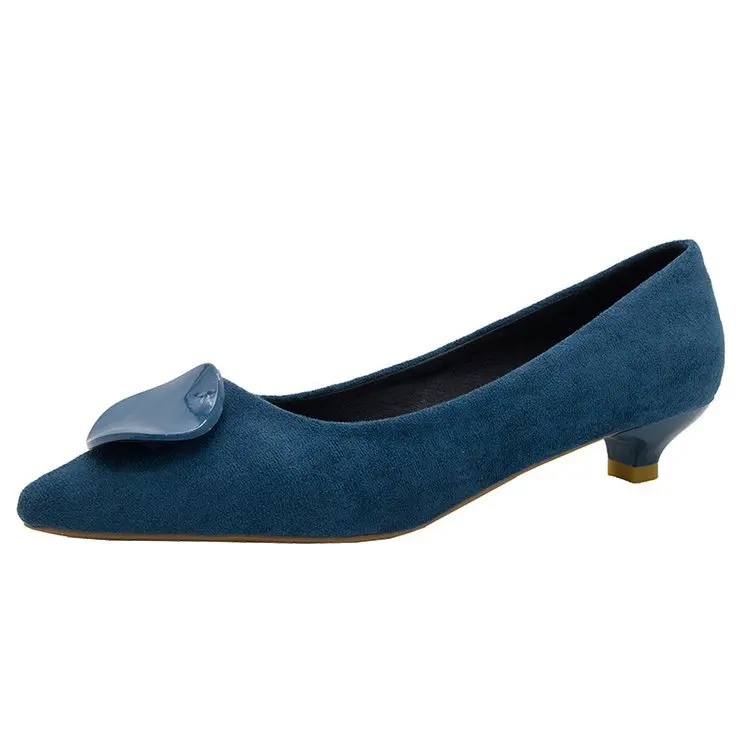 

Women Mules New Thin Heel Low Heels Pointed Woman Shoes Ladies Pu Suede Retro Summer Footwear High Quality Maggie's Walker