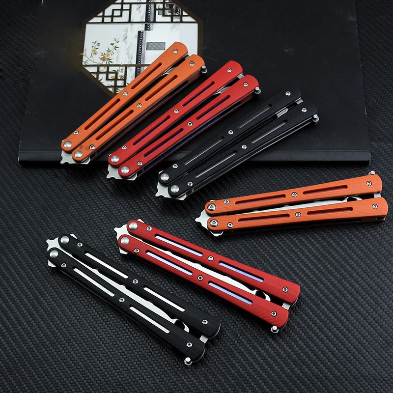 Учебный нож-бабочка для начинающих тренировочный нож полностью стальной без