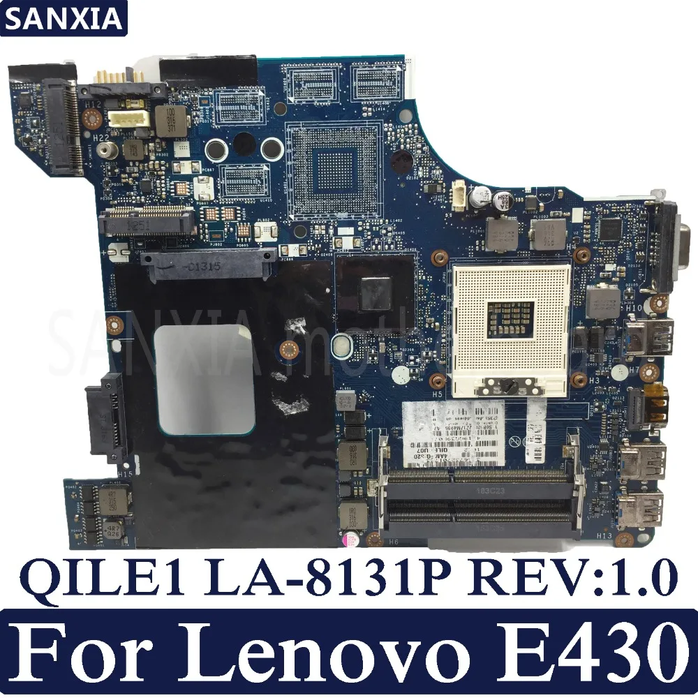 

KEFU QILE1 LA-8131P Laptop motherboard for Lenovo ThinkPad E430 Test original mainboard GM