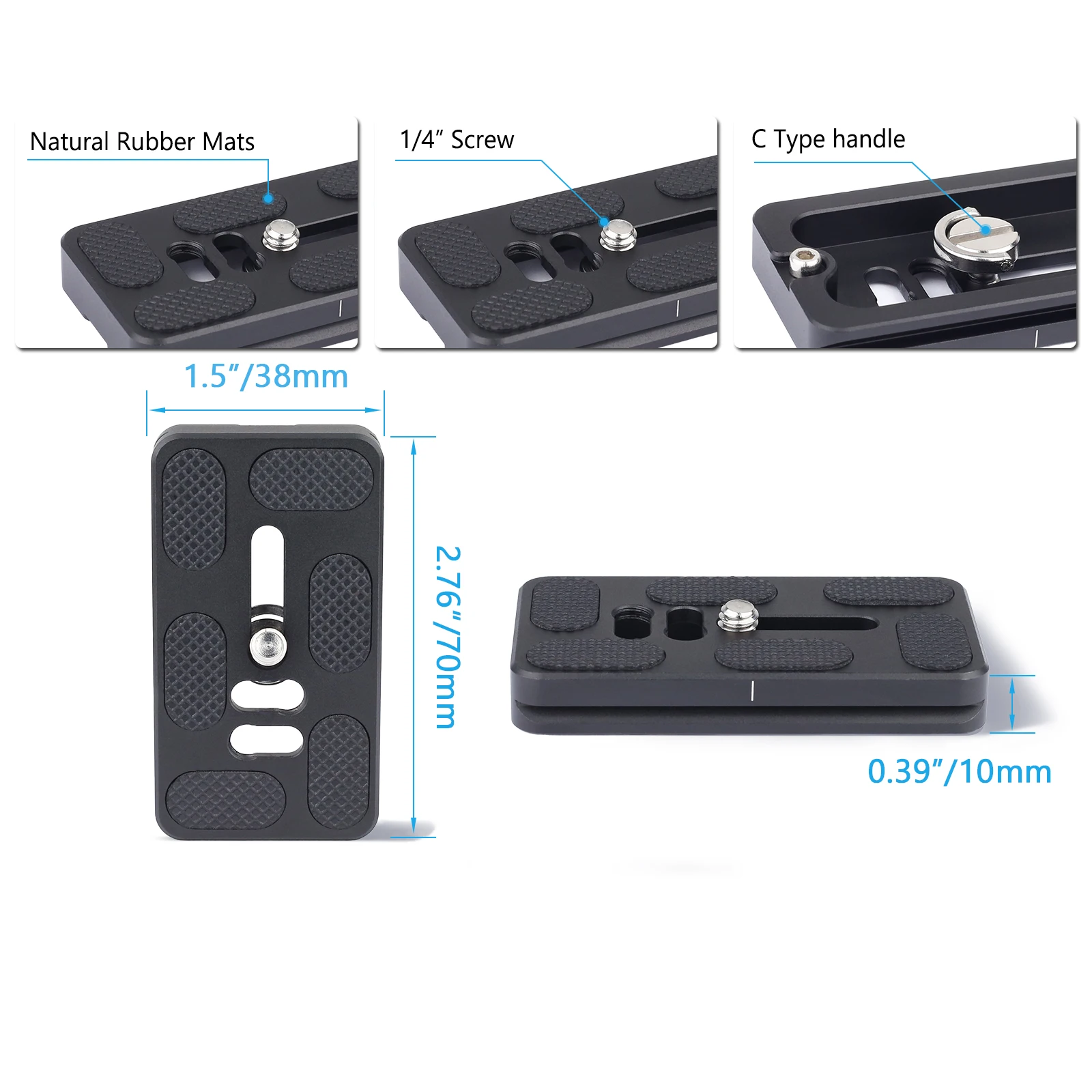 Профессиональная Большая 360-градусная Низкопрофильная головка штатива 54 мм