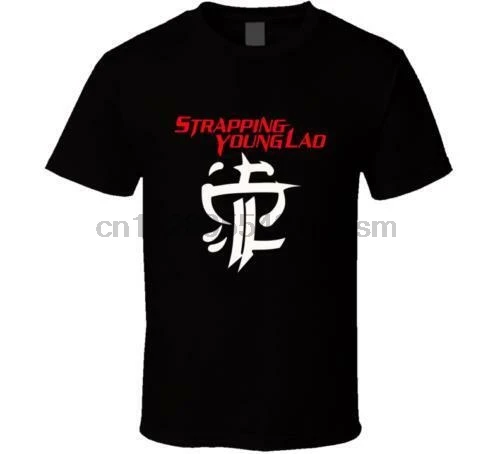 

New Strapping Young Lad Band Logo White Black Men Shirt Usa Size S-Xxxl Zm1