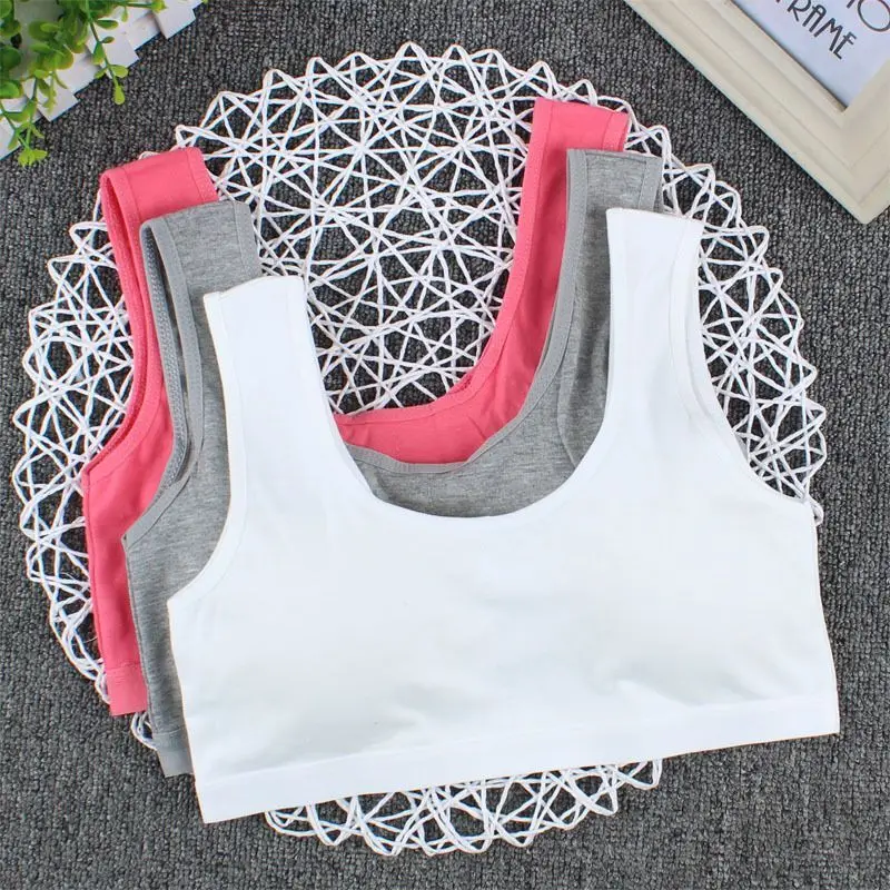 5 шт./лот спортивный бюстгальтер для девочек-подростков нижнее белье подростков