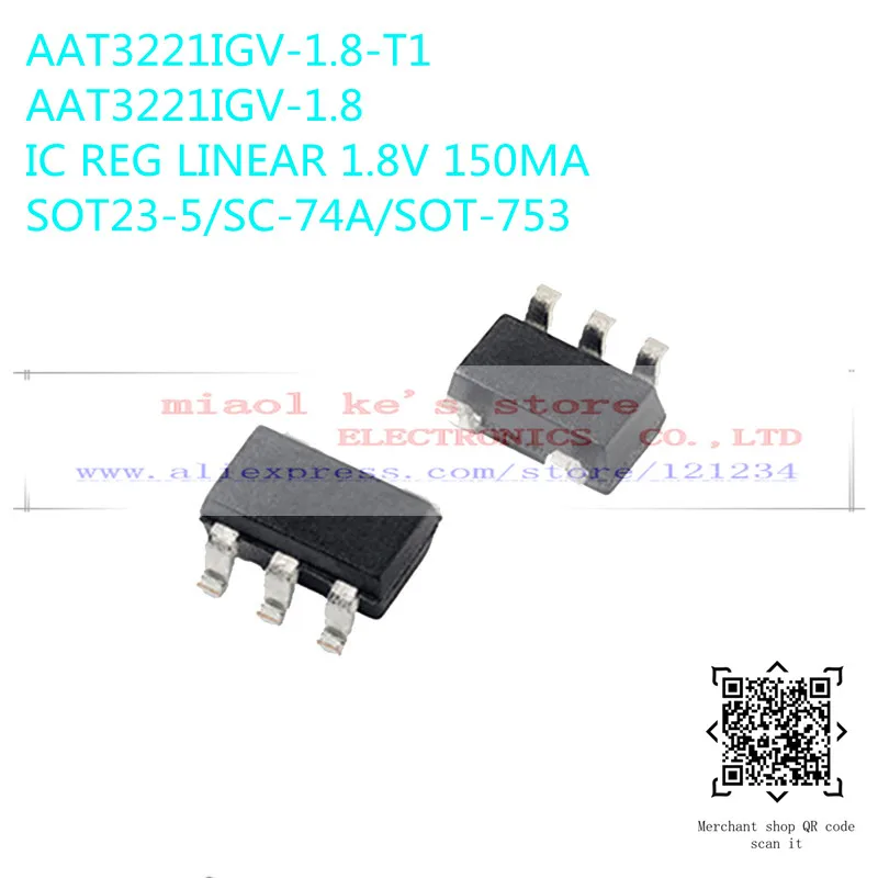 [50 шт.] AAT3221IGV 1.8 T1 2.5 3.0 3.3 3.5 3.3|mosfet 10pcs|mosfet nmosfet n channel |