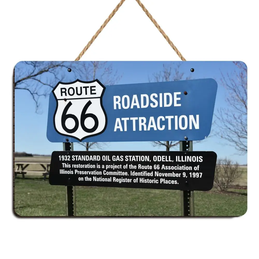 Горячая Route 66 номерная пластина бар Настенная Наклейка с деревьями знак