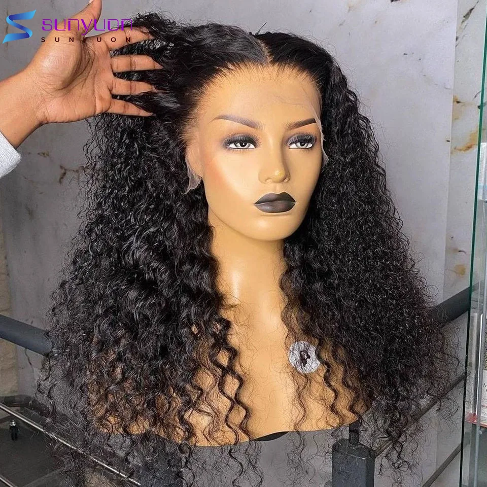 Бразильские кудрявые вьющиеся парики для женщин из натуральных волнистых и