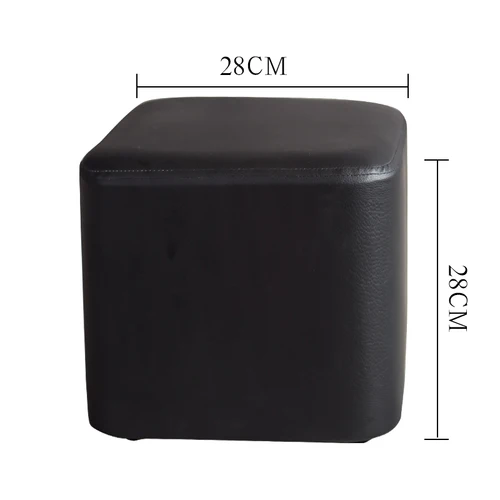 28 см модные тополя деревянные кожаные табуреты креативный маленький стул диван