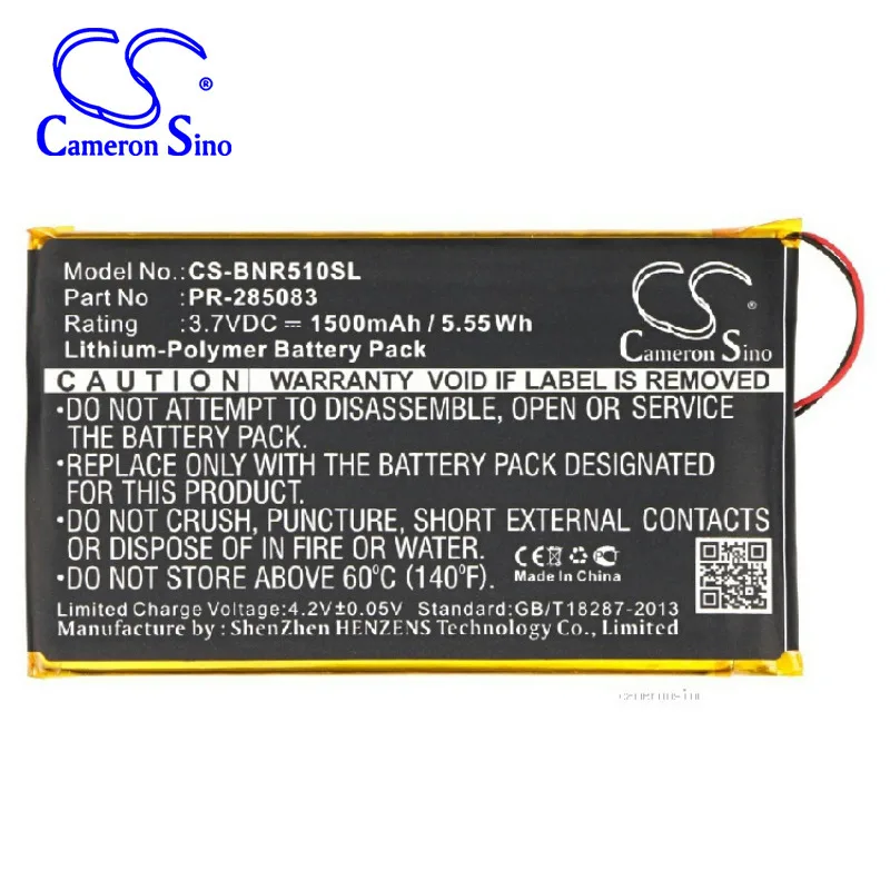 

CameronSino for Barnes & Noble Nook Glowlight Plus 2015BNRV510Kobo Glo HD PR-285083 battery