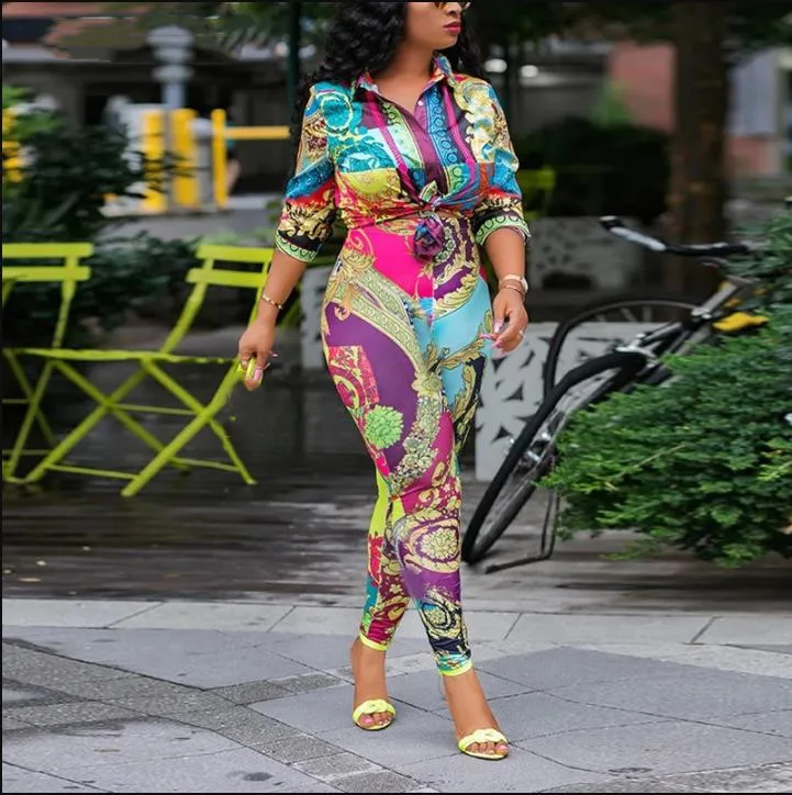 2019 Африканский Дашики Новый модный костюм топ и брюки супер эластичные вечерние