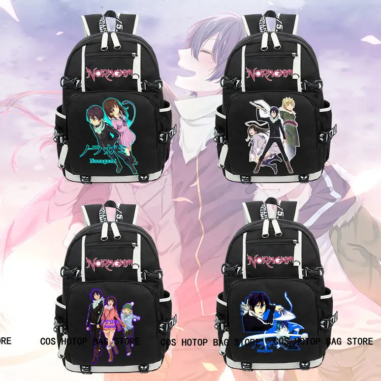 Аниме норагами рюкзак с героем аниме арагото ранец черный отаку дорожная