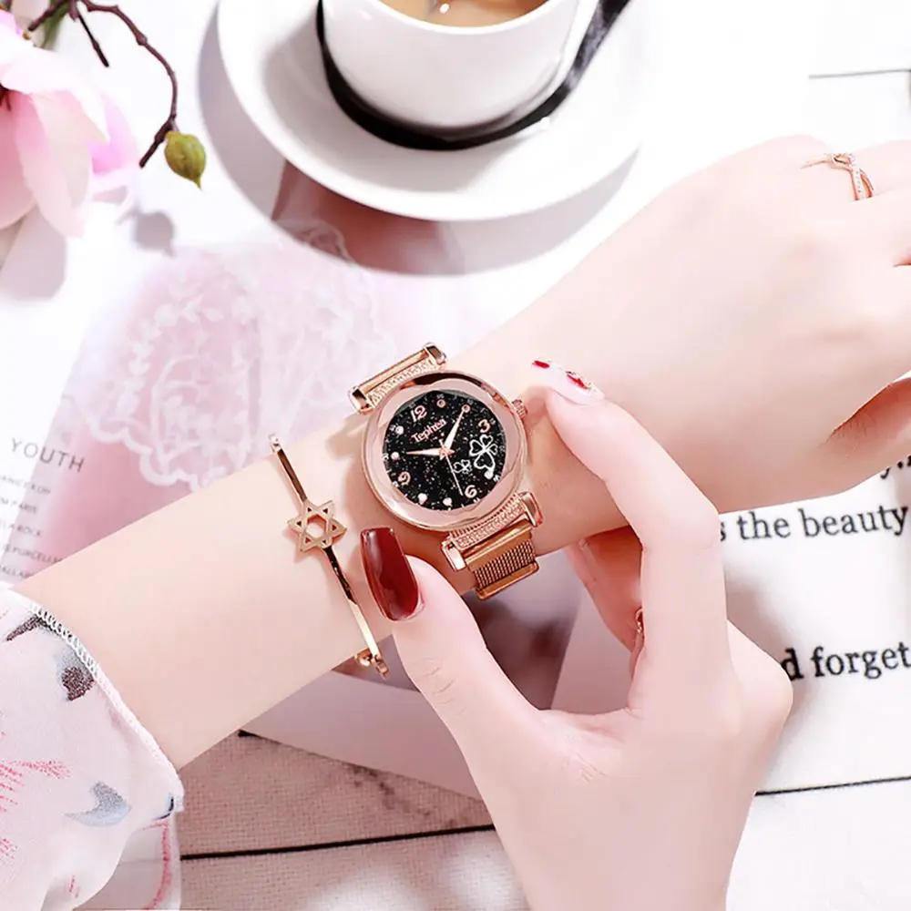 Роскошные 2019 Для женщин Серебряные часы Мода Повседневное с украшением в виде