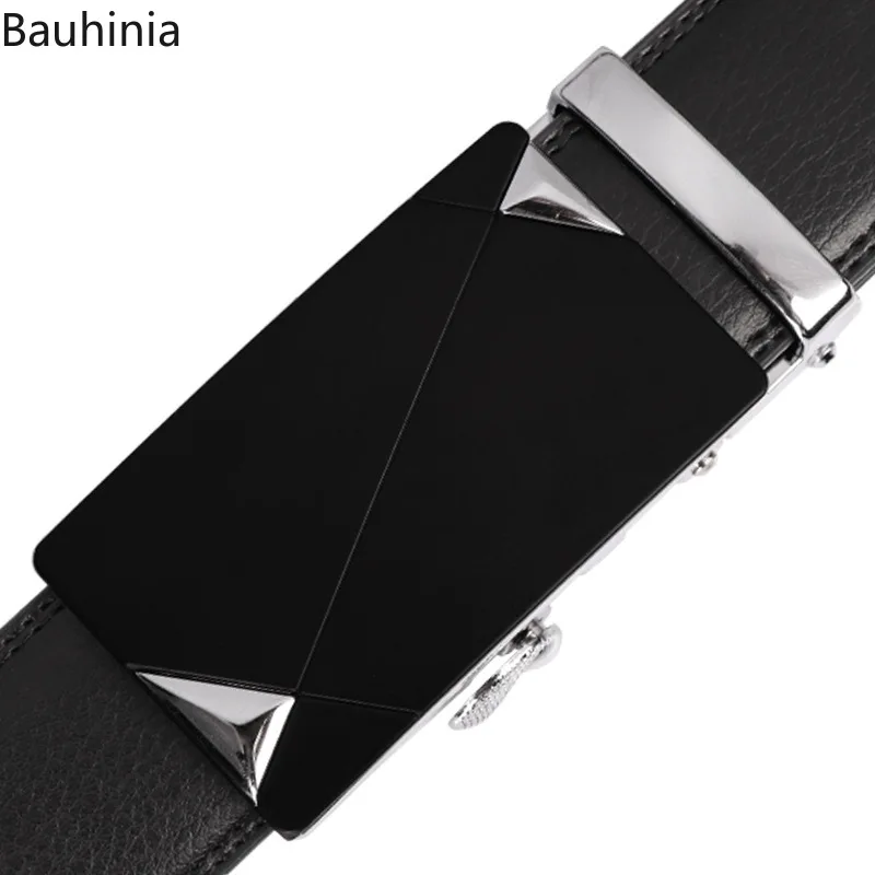 

High quality Men's Alloy Automatic Belt Buckle Black metal buckle men's business casual Belts for width 3.8CM Belt