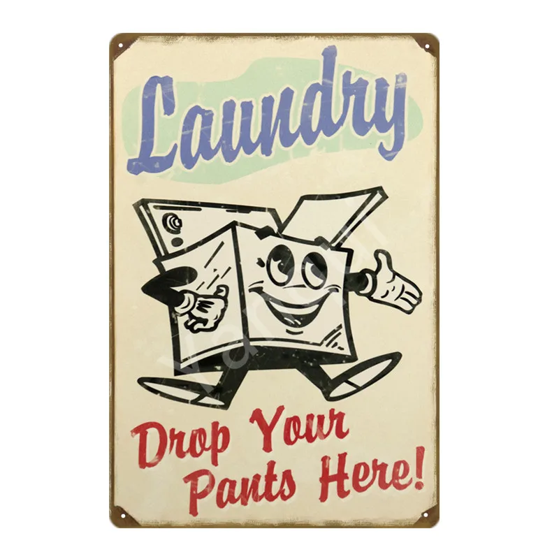 NEW0311EI Laundry Cleaning Metal Signs Kitchen Herb Garden Poster Wall Plaque Vintage Painting Plate For Shop Home Bath Room Decor YI-100 - Цвет: NEW0311EI