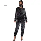 3 предмета для женщин комплект одежды в африканском стиле на высоком каблуке в африканском стиле Одежда Fashiki Африка костюм топ и брюки для девочек эластичные вечерние размера плюс костюмы