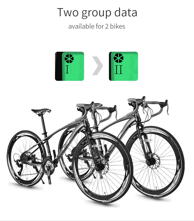 INBIKE, 2,8 дюймов, велосипедный беспроводной компьютер, непромокаемый, многофункциональный, для езды на велосипеде, одометр, велосипедный спидометр, секундомер, подсветка