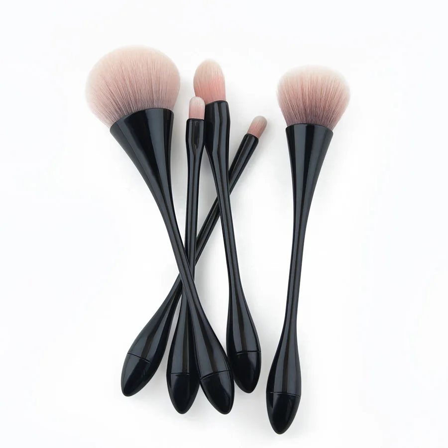 Anmor High Quality Makeup Brushes Set 5 pcs Synthetic Thin Waist Make Up Kit Powder Brush Concealer Black HT01 | Красота и здоровье