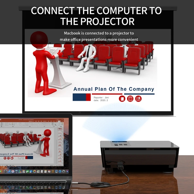 

Кабель-адаптер с USB Type C на HDMI, обновленная версия, 4K 60 Гц, ABS-кабель