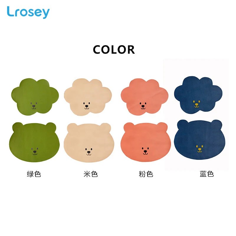 Детская подстилка в скандинавском стиле кожаный коврик для стола маслостойкая