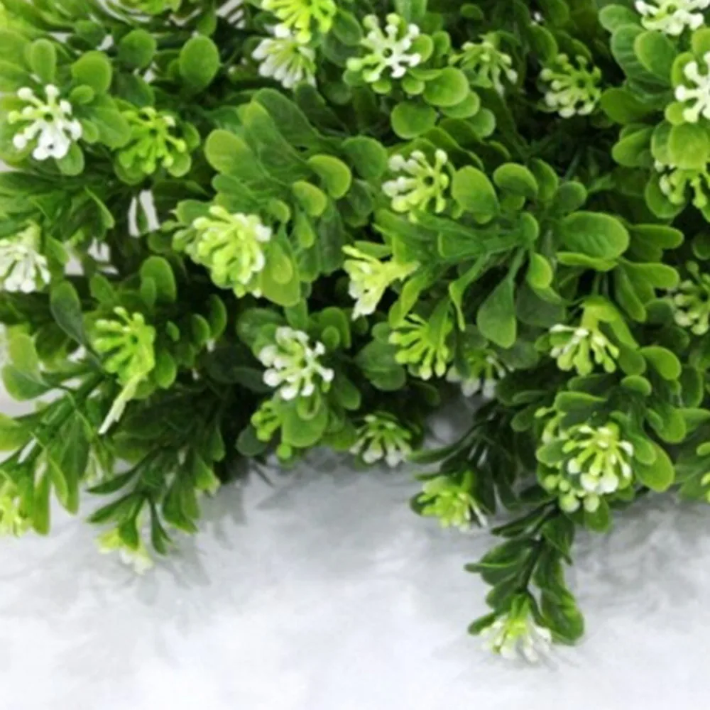 Зеленый Пластик моделирование водная трава 7 Forkweed Искусственные цветы