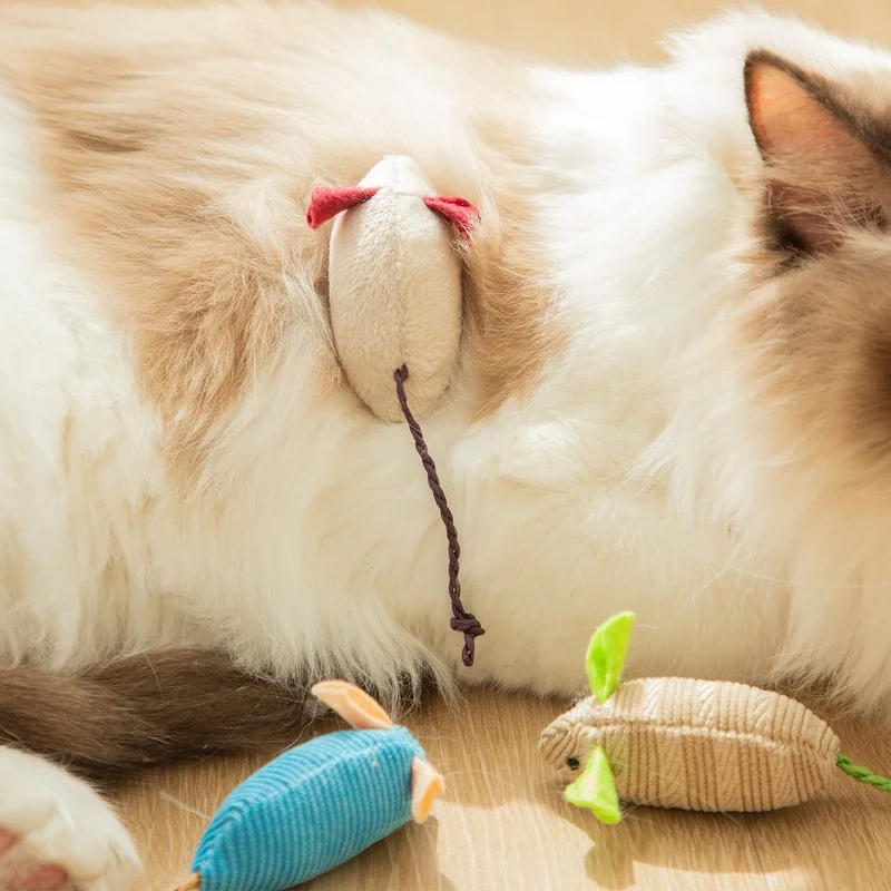 Cat Bite Toy Simulation Little Mouse Creative Self-Hi Educational Environmental Protection Small | Дом и сад