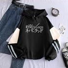 Японские толстовки с рисунком из аниме обещания невекленда, мужской зимний Свитшот оверсайз с надписью Норман якузу и надписью Харадзюку