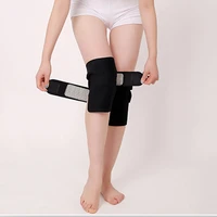1 pair adjustable therapy knee brace support sleeve warm self heating tourmaline knee pad pain relief patella protector for gift